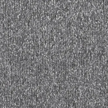 Draufsicht auf Vorwerk Celina 55A8 dunkelgrau Teppichboden mit Preisschild 89,91 €/m²